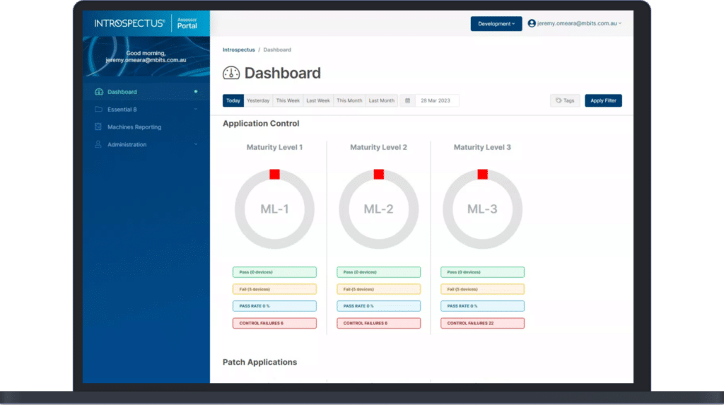 Introspectus Assessor Application Control