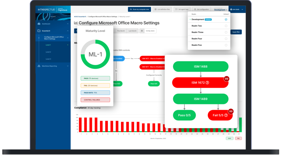 Introspectus Assessor is a security auditing tool that focuses on an organisation’s compliance with the Australia Cyber Security Centre’s Essential Eight
